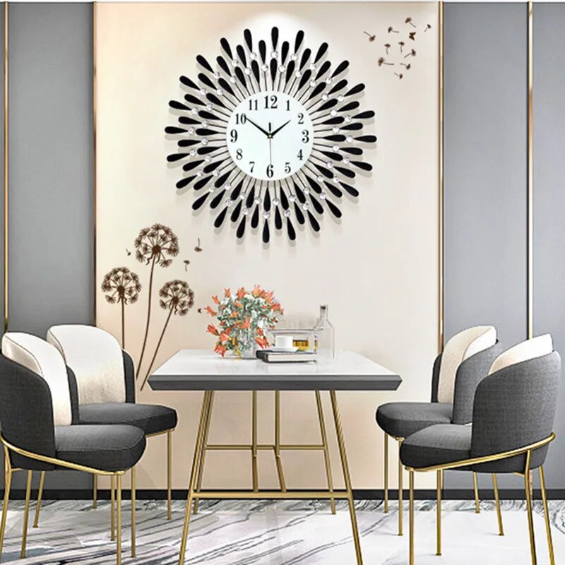 BrillianceBloom - Diamond Wall Clock