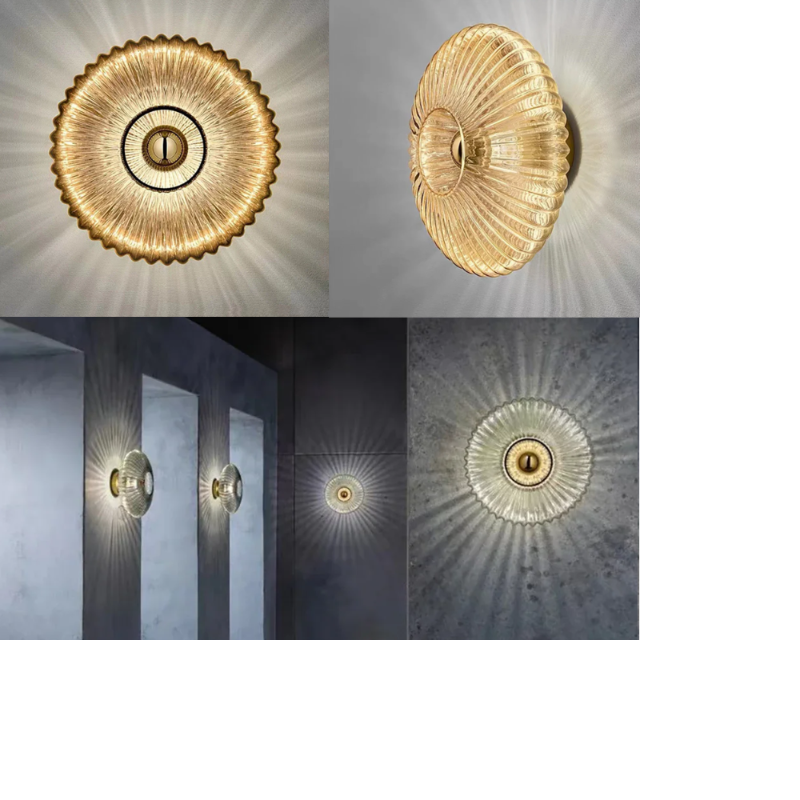 NimbusFlux - Glass Ripple Pendant Lights