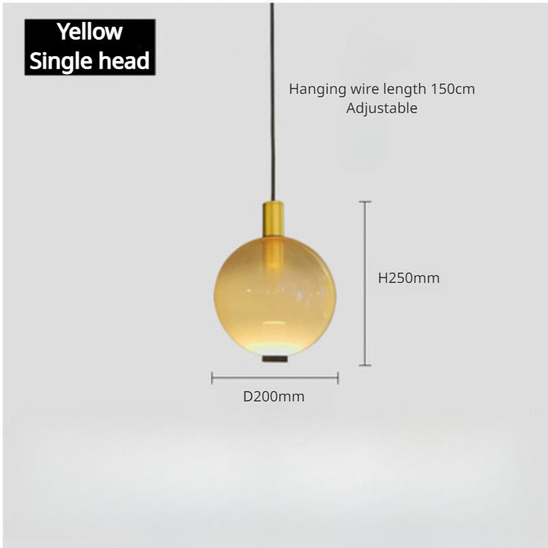 Minimalist Colored LED Glass Lamp