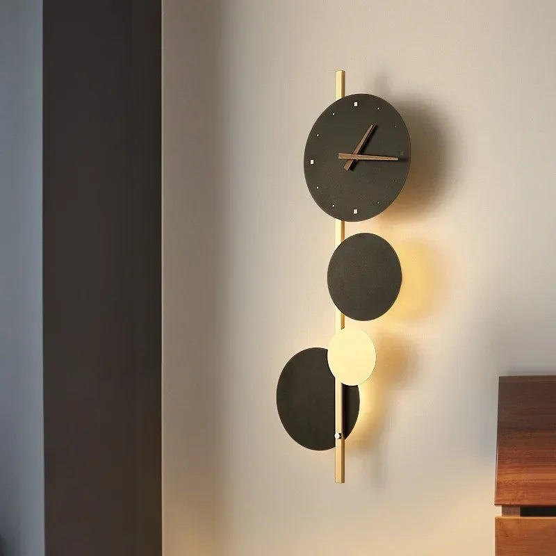 Modern LED Wall Clock Light