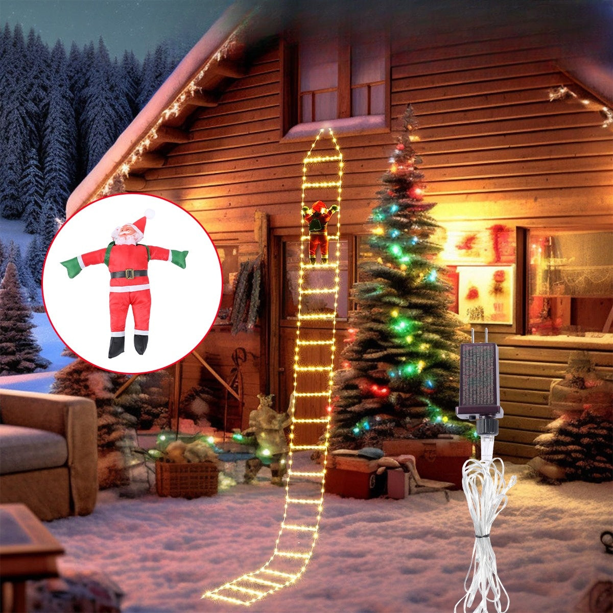 MerryStep | Santa Claus Climbing Ladder