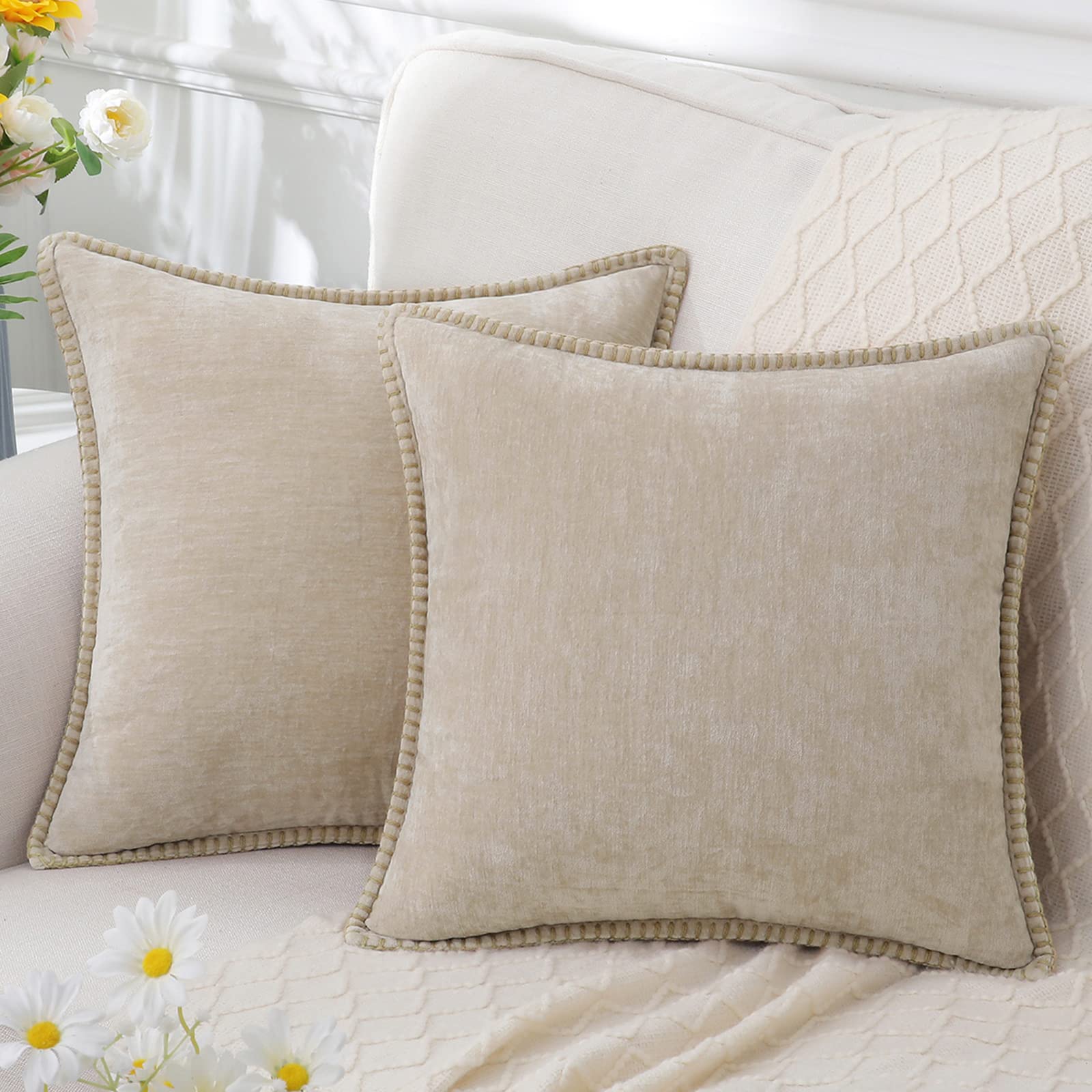 LuminaLuxe - Chenille Cushion Cover