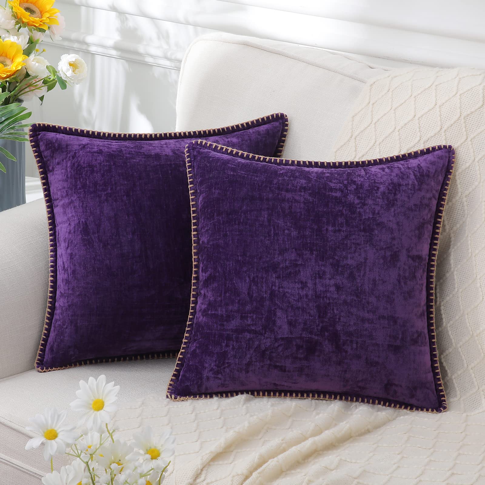 LuminaLuxe - Chenille Cushion Cover