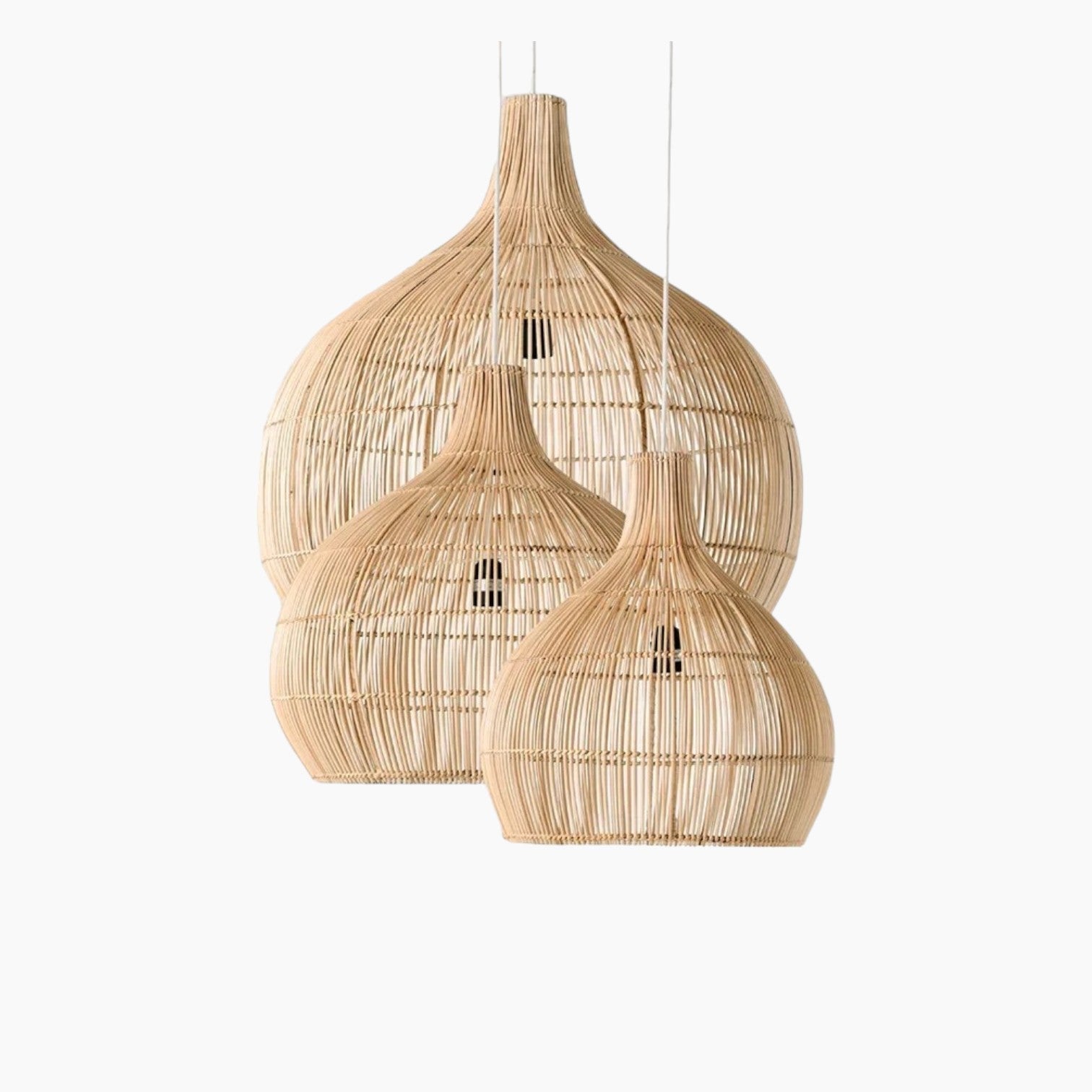 Hand-Knotted Rattan Pendant Lights | Stylish Indoor/Outdoor Lighting