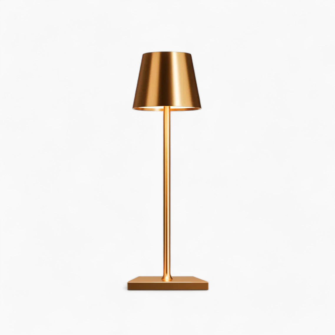 Modern Touch-Control Table Lamp | Gold Aluminum, Adjustable LED Colors