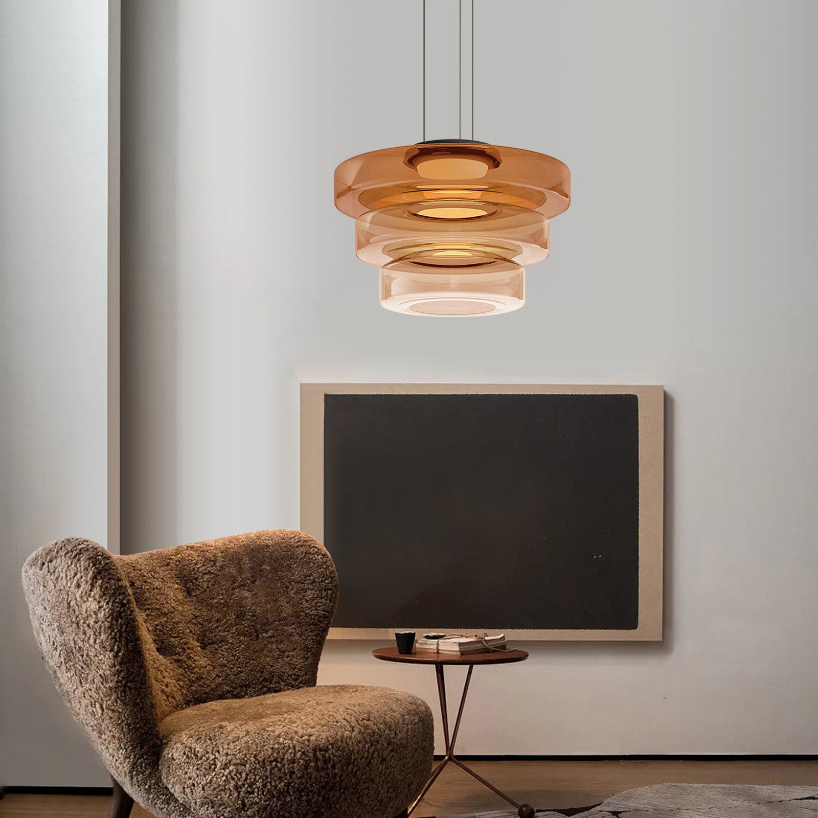 Modern Glass Pendant Lights | Adjustable LED Hanging Lamps