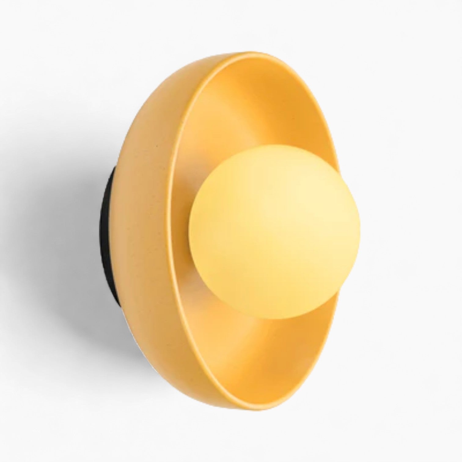 Modern Ceramic Stained Round Wall Light | Elegant Round Ceramic Design