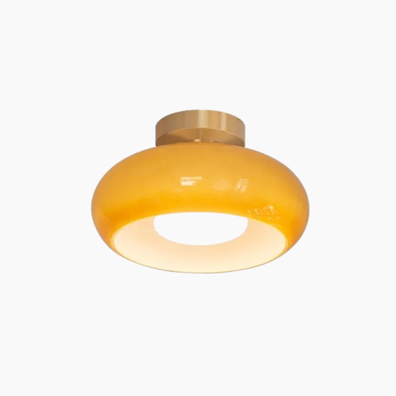 Elegant Glass Copper Pendant Light | E27 bulb | Nordic Modern