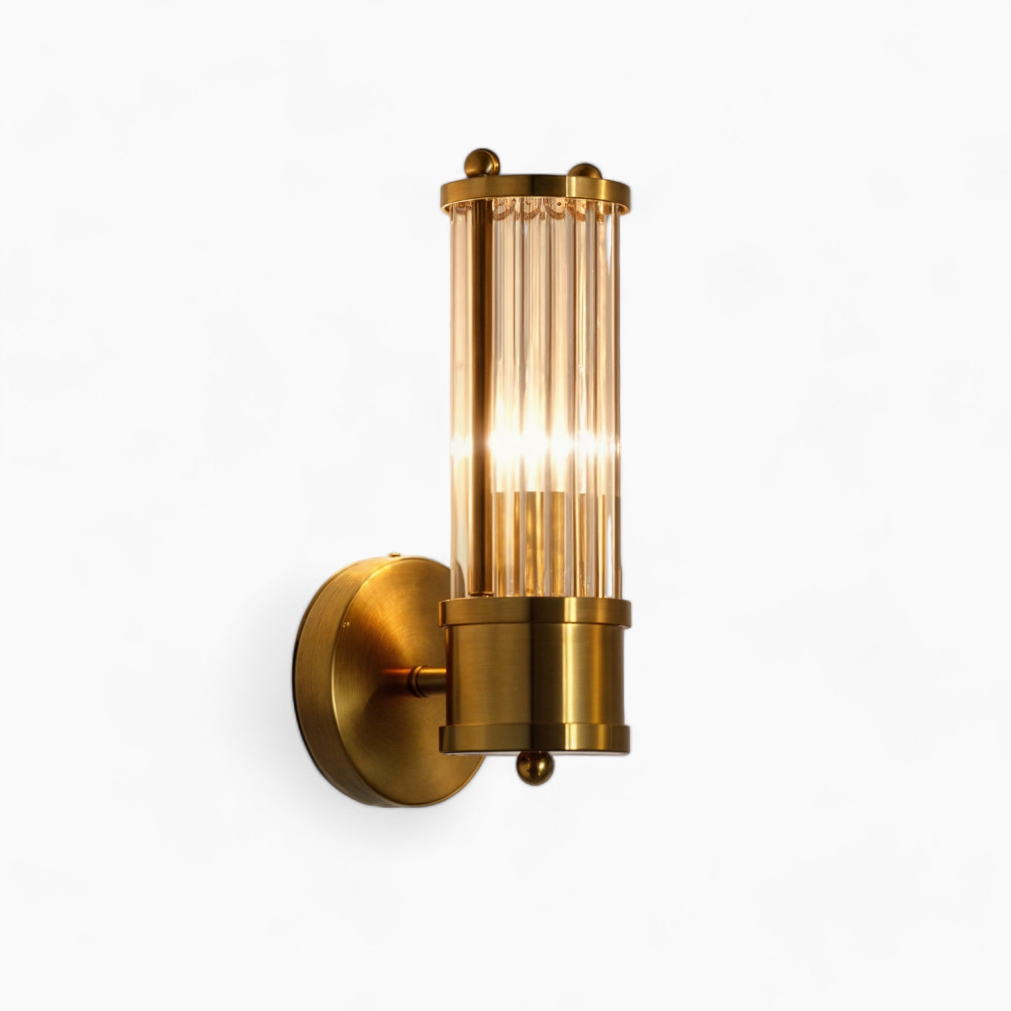 Luxury Gold Bathroom Vanity Lights | Crystal Copper Wall Lamps