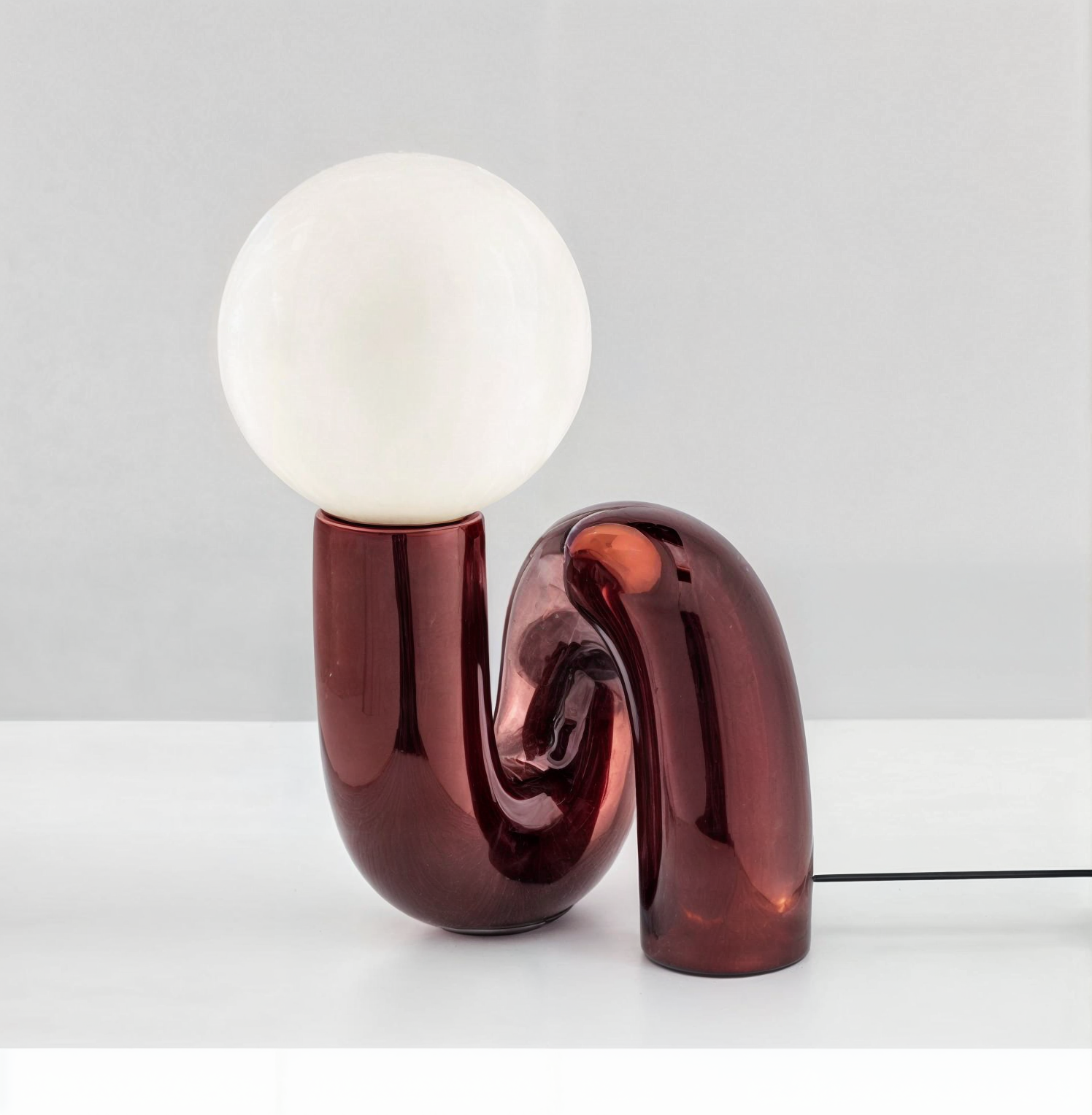 Modern Art Table Lamp | Energy Efficient LED with Frosted Glass Shade