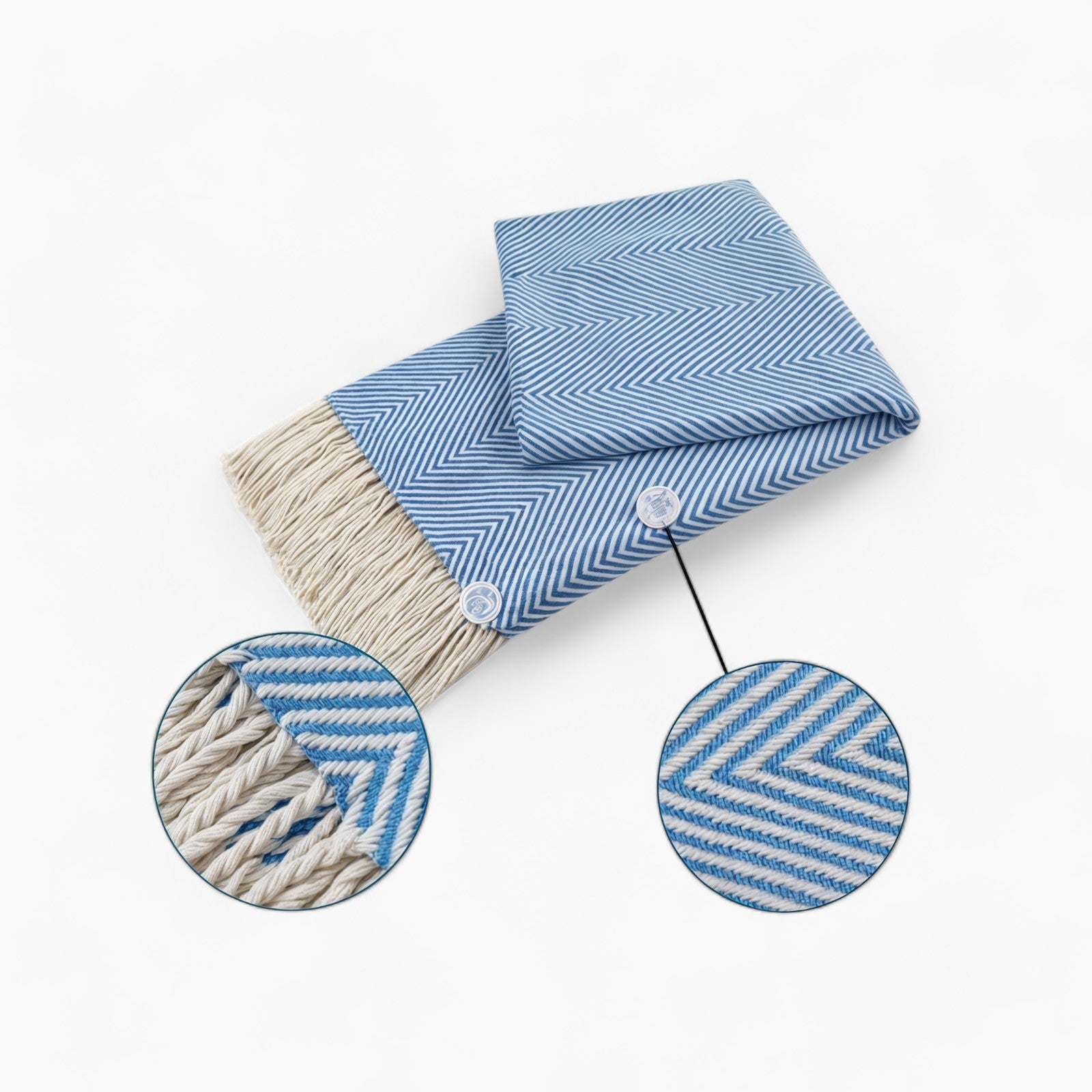 Cozy Blanket | Soft Acrylic, Striped Pattern, Dry Clean Only