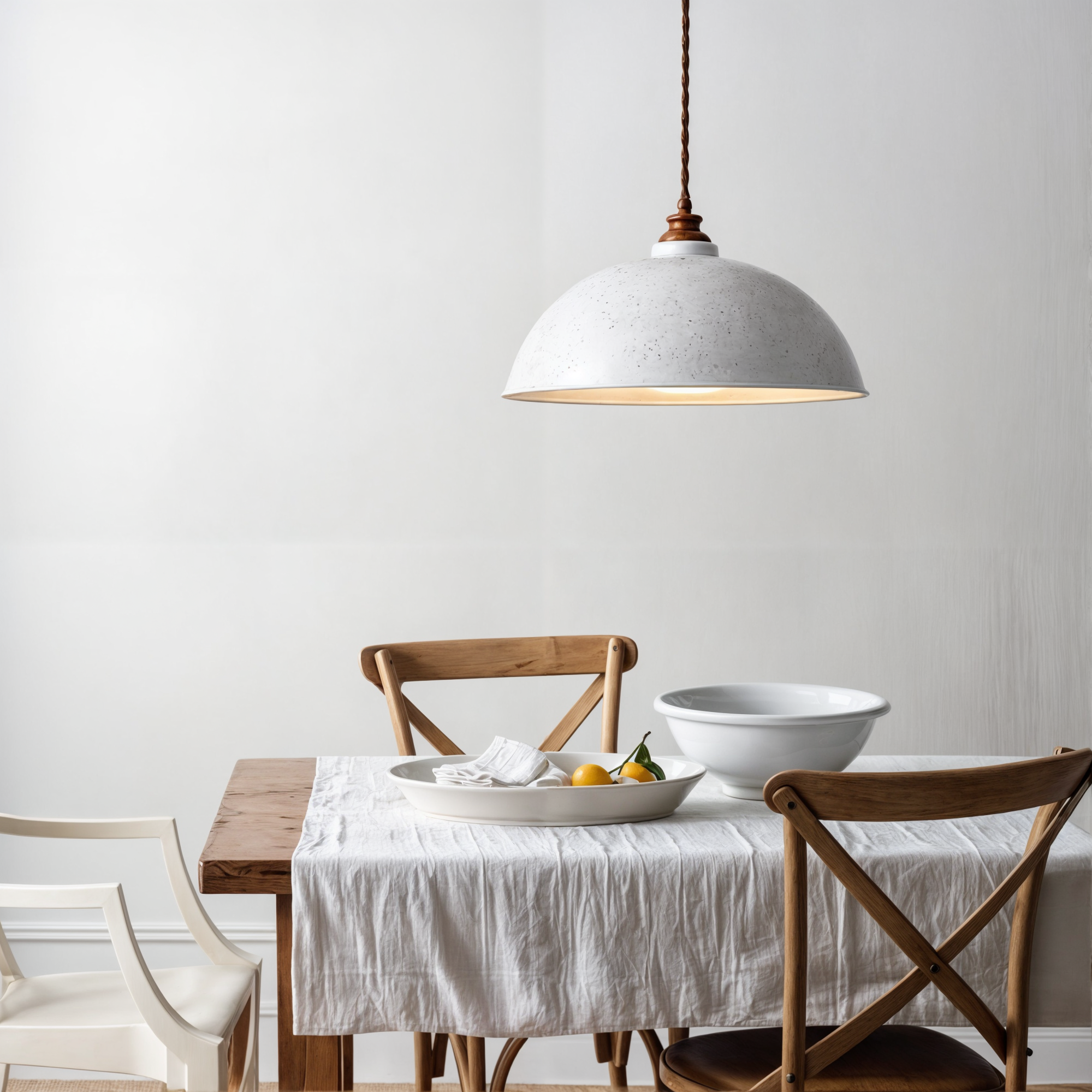 Modern Pendant Lights | Adjustable White Wrought Iron Lighting