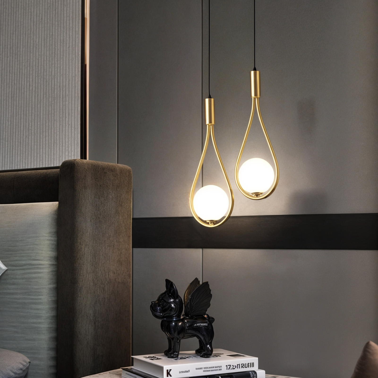 Modern Nordic Pendant Light | Adjustable Iron & Glass Design