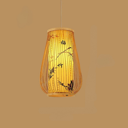 BambooHarmony | Serene Pendant Lamp for Tea Rooms