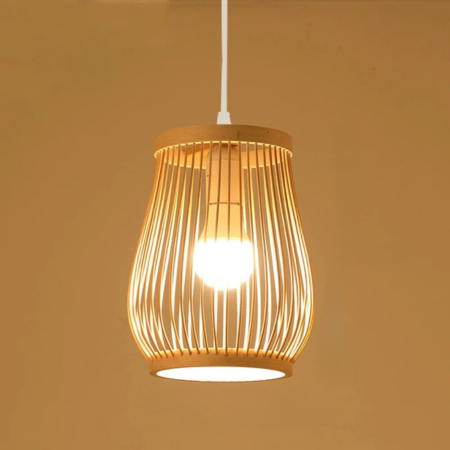 BambooHarmony | Serene Pendant Lamp for Tea Rooms