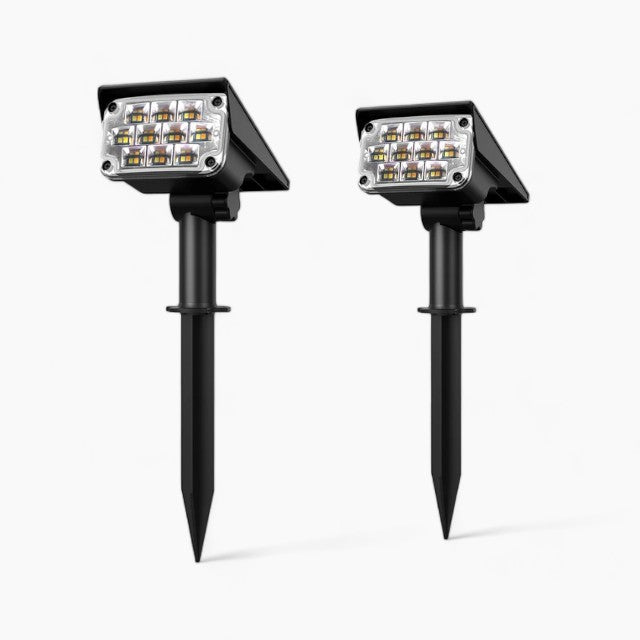 Wireless LED Solar | Garden Spotlights Deluxe