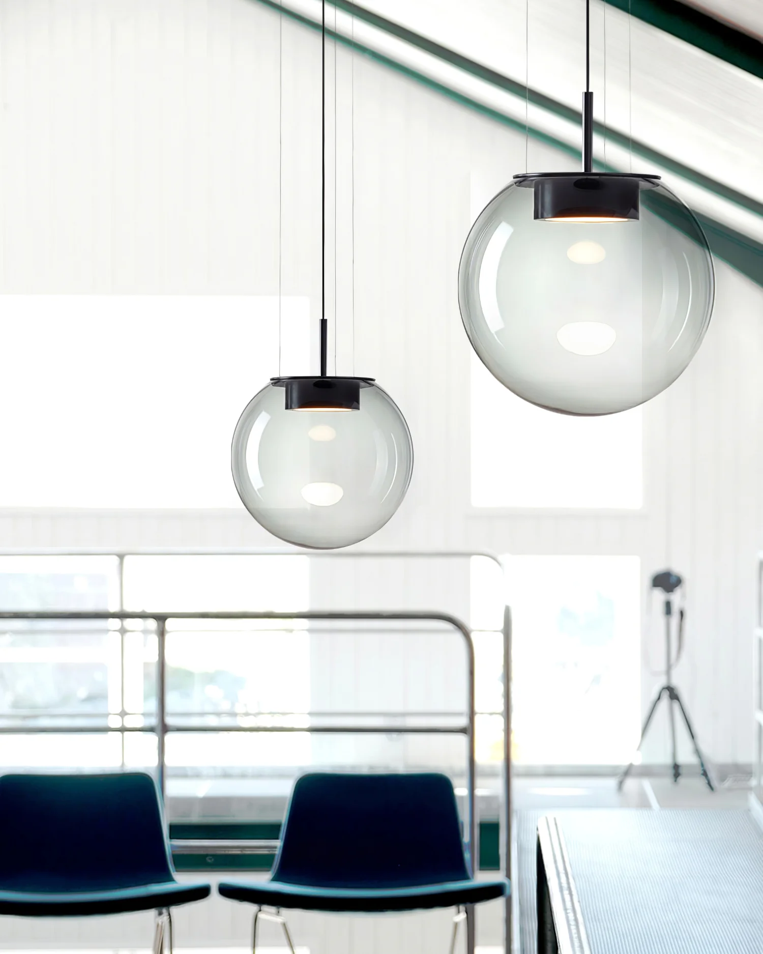 Modern LED Pendant Light | Galvanized Luxurious Lampshade