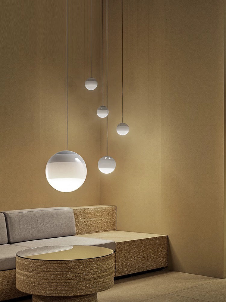 Modern Submersible Light LED Pendant Lamp | Dimmable, Brushed Nickel Finish