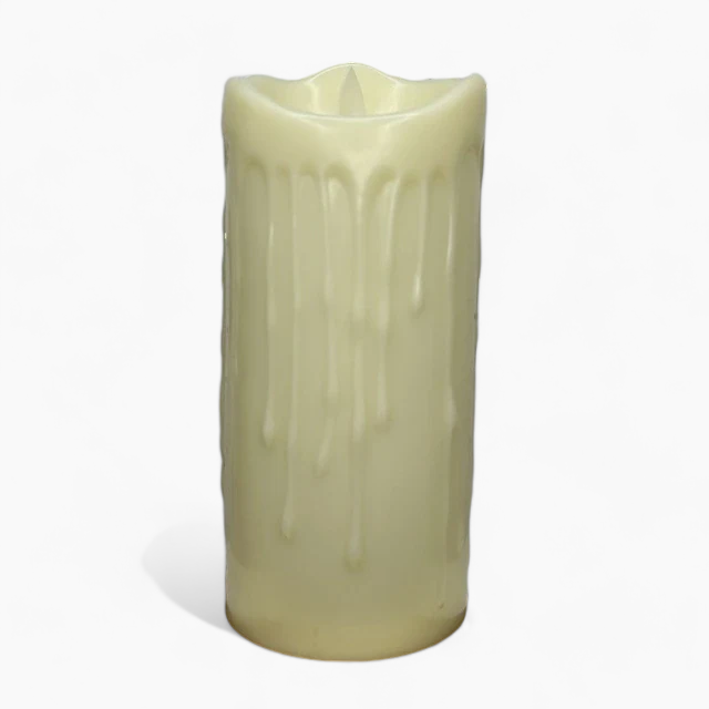 Flameless LED Block Candles | Safe Decorative Battery-Operated Flickering Candles