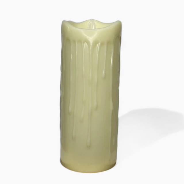 Flameless LED Block Candles | Safe Decorative Battery-Operated Flickering Candles