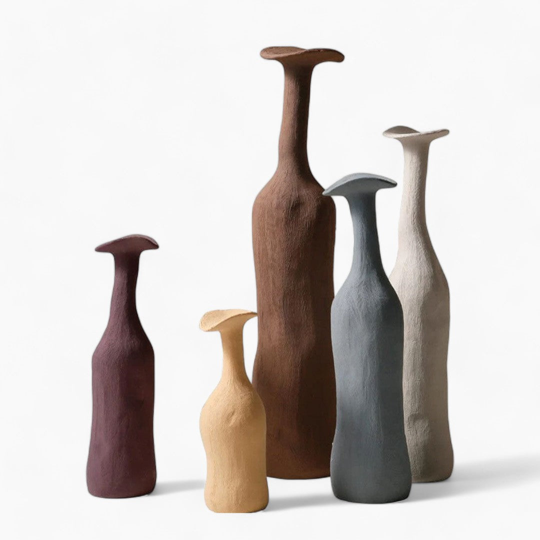 Modern Morandi Ceramic Vase | Sleek, Sophisticated Accent Piece