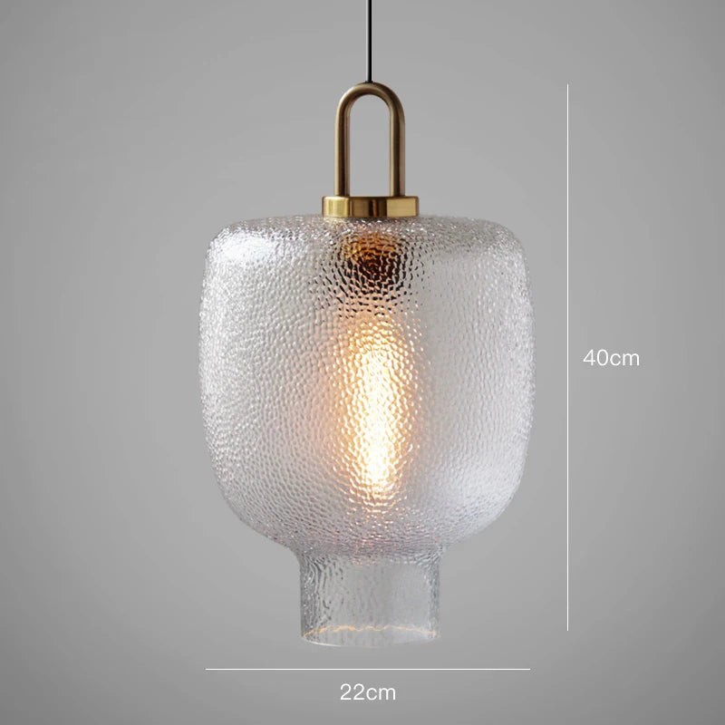 Modern Brass Glass Pendant Light | Elegant Rustic Illumination