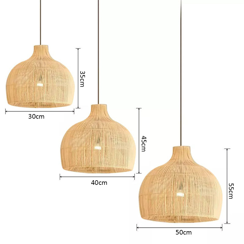 Hand-Knotted Rattan Pendant Lights | Stylish Indoor/Outdoor Lighting