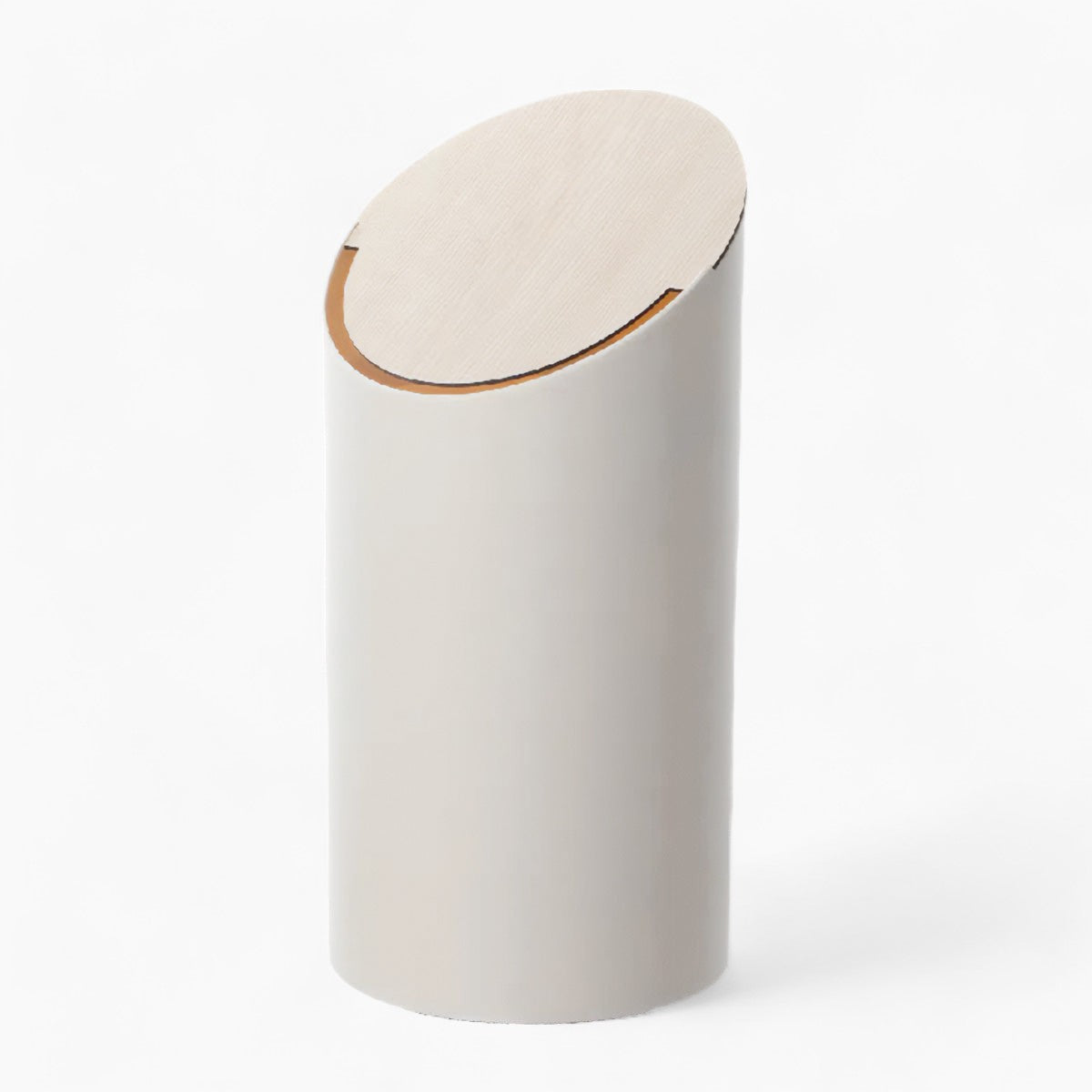 Slanted Maple Waste Bin | Modern Wood Design for Stylish Waste Management