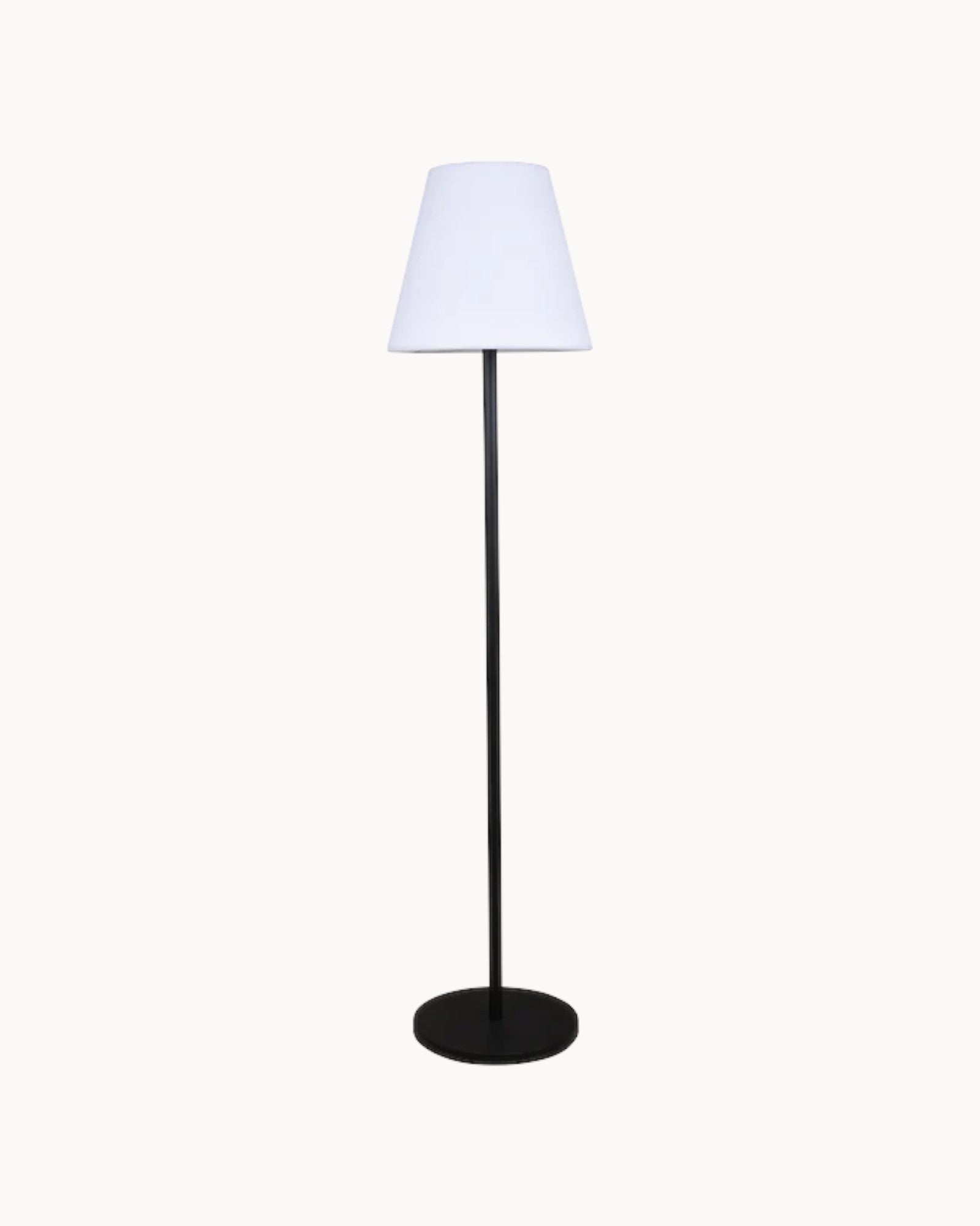 LumiGlow Outdoor Floor Lamp - Scandinavian Design - RGB Lighting - Solar Powered - White - Various Sizes